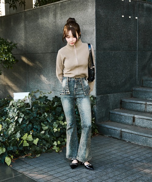 sedacle girl（セダクルガール） ニット セーター 配色ドライバーズ