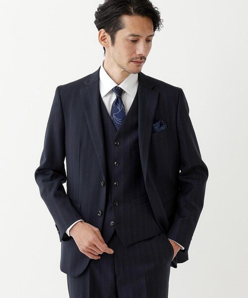 TAKEO KIKUCHI（タケオキクチ） スーツ ベスト 「THE FLAGSHIP」矢絣