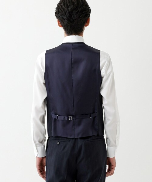 TAKEO KIKUCHI 絣りストライプ ベスト　L TAKEO KIKUCHI（タケオキクチ） スーツ ベスト 「THE FLAGSHIP」矢絣