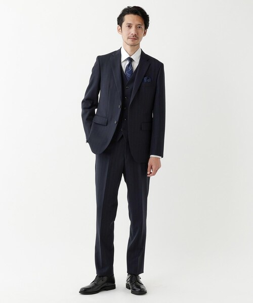 TAKEO KIKUCHI（タケオキクチ） スーツ ベスト 「THE FLAGSHIP」矢絣