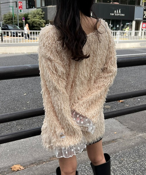 「HELLO.SANFRANCISCO」 カーディガン ONE SIZE アイボリー レディース_画像4