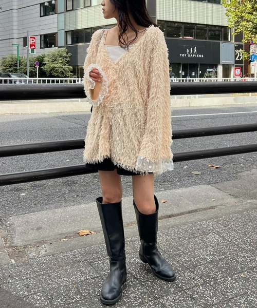 「HELLO.SANFRANCISCO」 カーディガン ONE SIZE アイボリー レディース_画像7