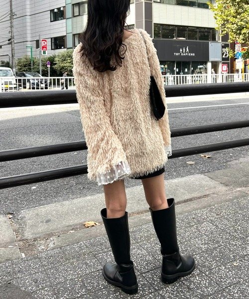 「HELLO.SANFRANCISCO」 カーディガン ONE SIZE アイボリー レディース_画像9