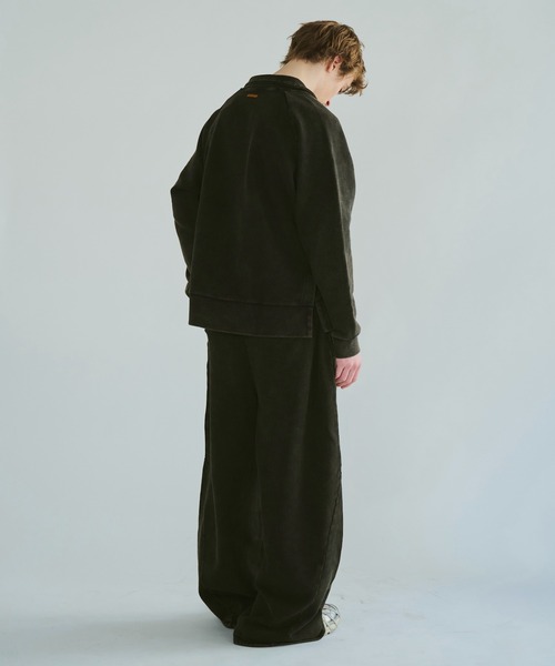 パンツ Camphor wood Camphor wood パンツ velvet flower embroidery line baggy