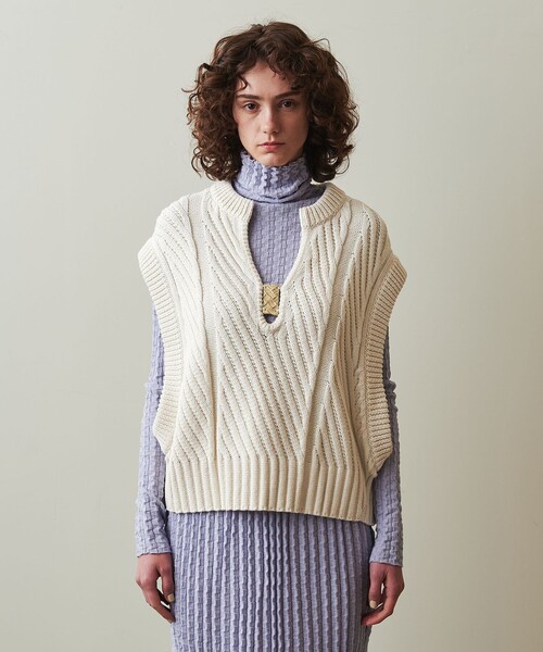 ベスト ジレ 「ONICA × Steven Alan」AIRLY COTTON MIX VEST/ベスト レディース STEVEN ALAN ベスト ジレ 「ONICA × Steven Alan」AIRLY COTTON