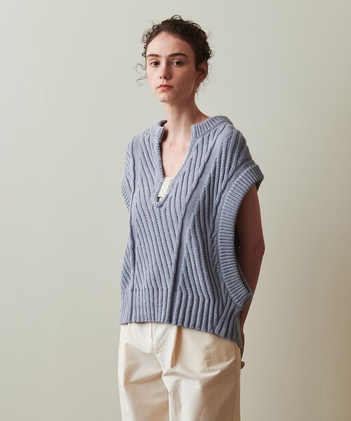 ベスト ジレ 「ONICA × Steven Alan」AIRLY COTTON MIX VEST/ベスト レディース