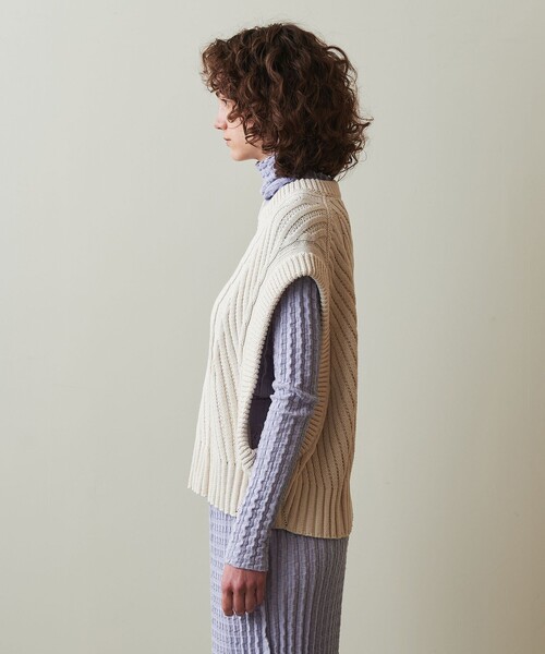 ベスト ジレ 「ONICA × Steven Alan」AIRLY COTTON MIX VEST/ベスト レディース STEVEN ALAN ベスト ジレ 「ONICA × Steven Alan」AIRLY COTTON