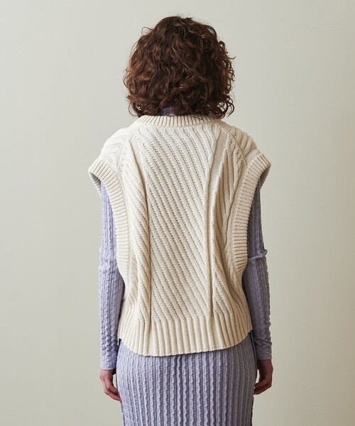 ベスト ジレ 「ONICA × Steven Alan」AIRLY COTTON MIX VEST/ベスト レディース STEVEN ALAN ベスト ジレ 「ONICA × Steven Alan」AIRLY COTTON