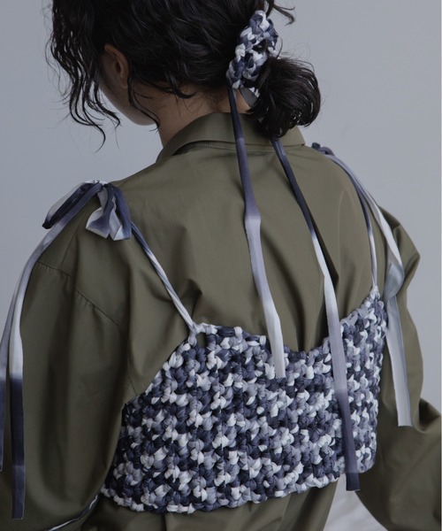 卒業式 「handmade」ハンドメイドミックスカラービスチェ/シュシュ/新