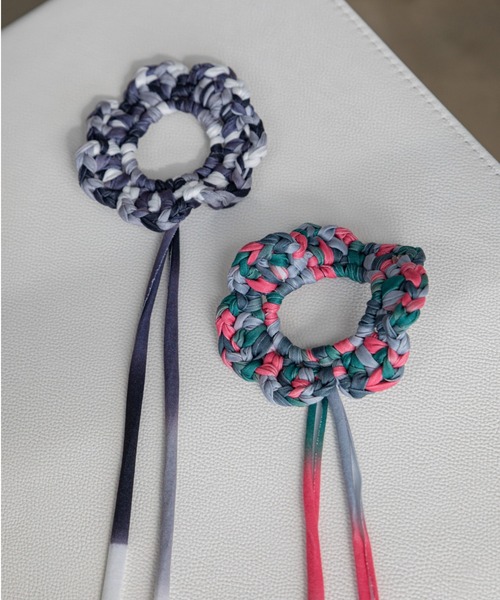 卒業式 「handmade」ハンドメイドミックスカラービスチェ/シュシュ/新