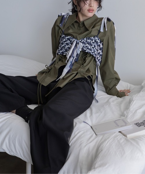 卒業式 「handmade」ハンドメイドミックスカラービスチェ/シュシュ/新
