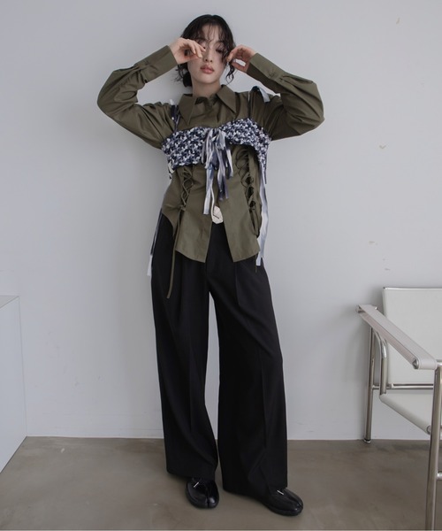 卒業式 「handmade」ハンドメイドミックスカラービスチェ/シュシュ/新