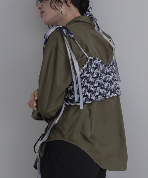 卒業式 「handmade」ハンドメイドミックスカラービスチェ/シュシュ/新