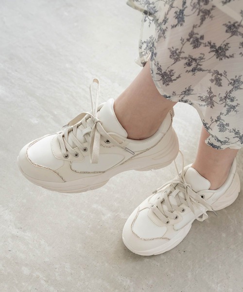 RANDA（ランダ） スニーカー グリッターラインスニーカー レディース