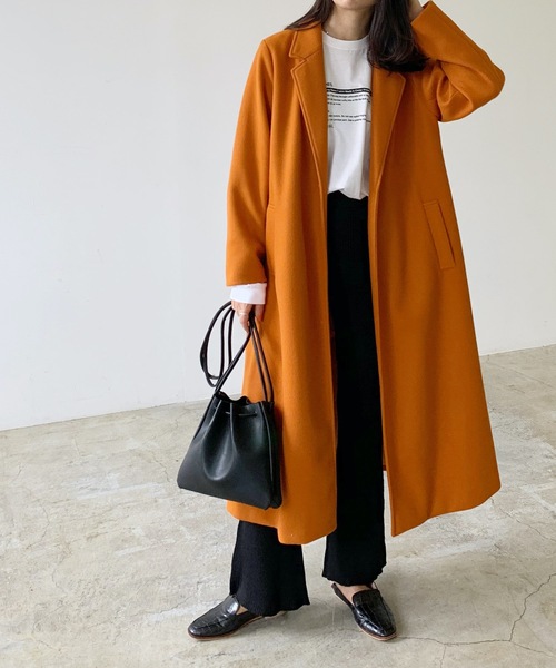 「LIAN」 チェスターコート FREE ブラック レディース_画像3