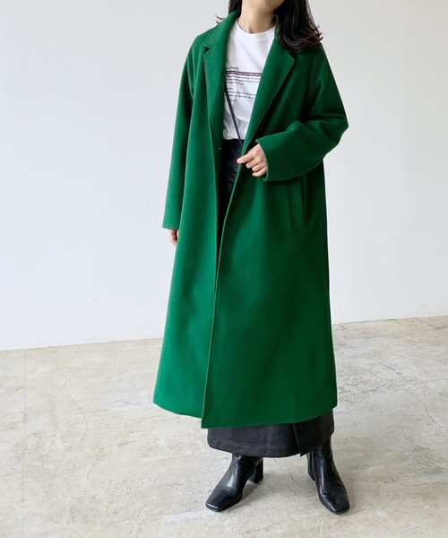 「LIAN」 チェスターコート FREE ブラック レディース_画像4