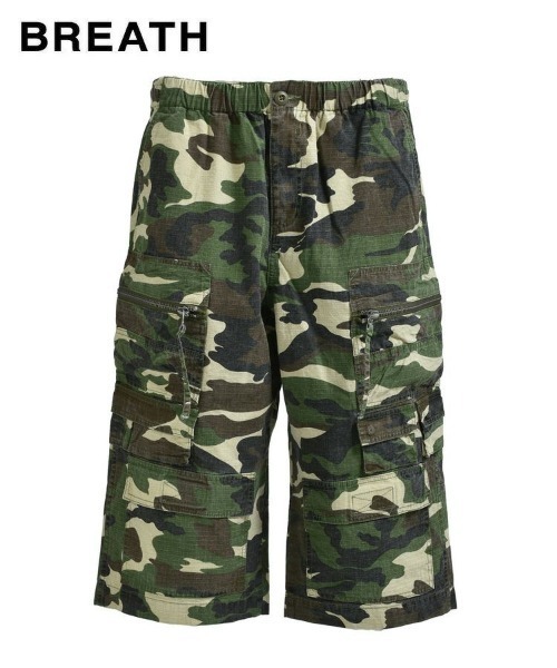 Breath 迷彩パンツ BREATH カーゴパンツ 「BREATH / ブレス」SUICIDE CAMO CARGO CROPPED
