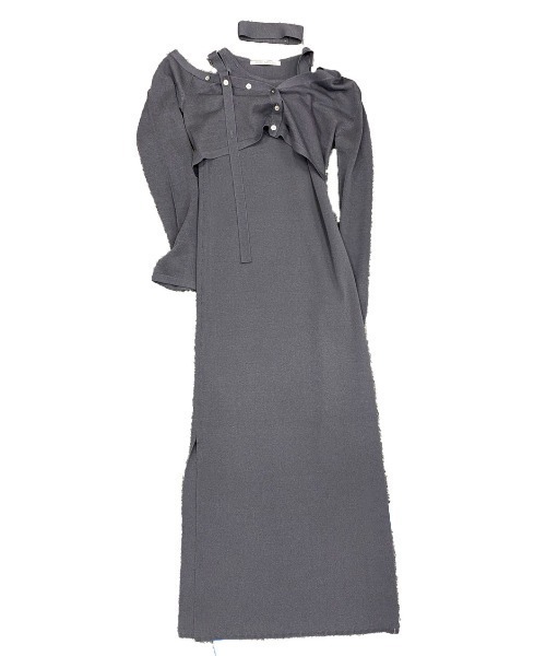 JOSE MOON ワンピース OFFSHOULDER 2WAY NARROW KNITDRESS /オフ