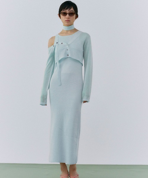 ワンピース JOSEMOON POWER SHOULDER MINIDRESS POWER SHOULDER MINIDRESS/パワーショルダーミニドレス（ワンピース