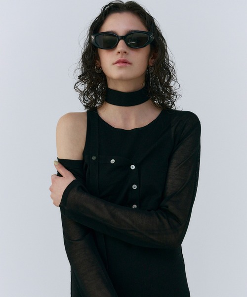 josemoon ニットワンピース JOSE MOON ワンピース SERIAL HOLE KNIT DRESS/シリアルホール