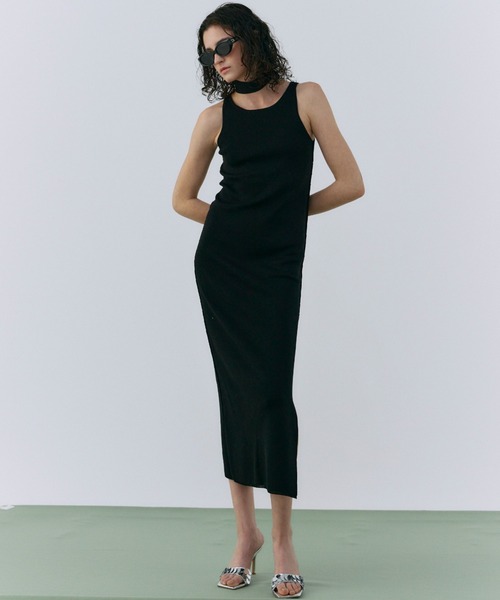 JOSE MOON ワンピース OFFSHOULDER 2WAY NARROW KNITDRESS /オフ