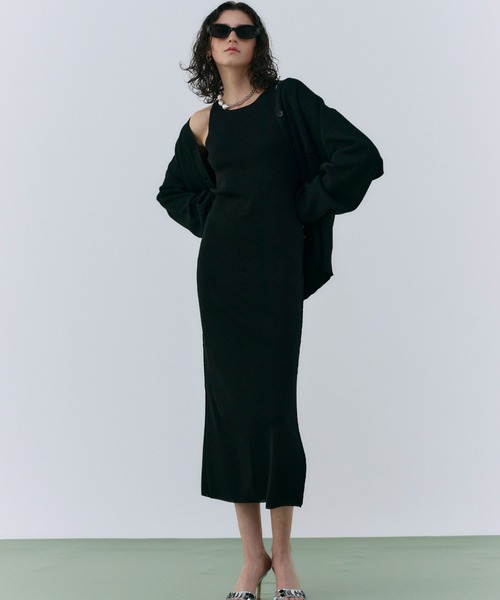 josemoon ニットワンピース JOSE MOON ワンピース KLEIN LAME SHEER KNIT LONG DRESS