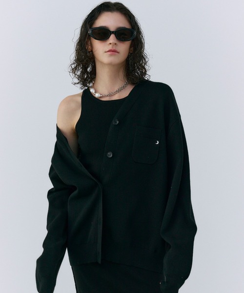 2WAY NECK RIB KNIT(F SAX): TOPSjosemoon