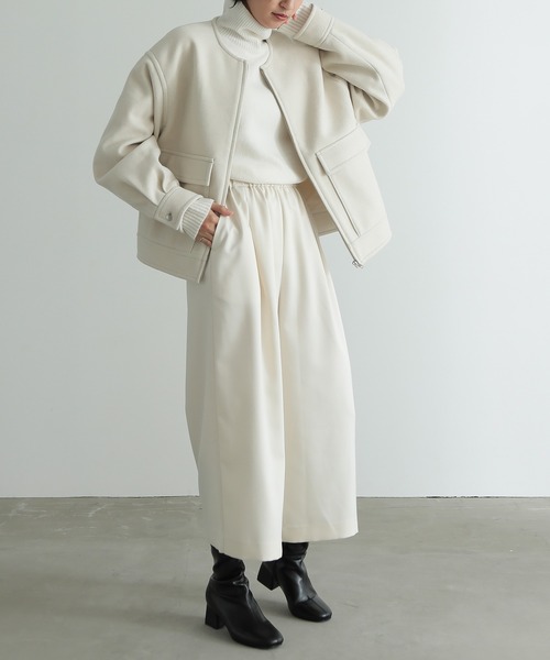 「for/c」 ブルゾン M チャコールグレー レディース_画像5