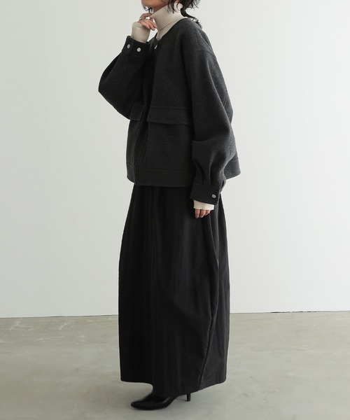 「for/c」 ブルゾン M チャコールグレー レディース_画像9