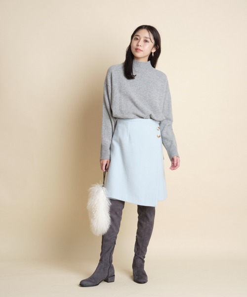 「JUSGLITTY」 スカート 0 ネイビー レディース_画像3