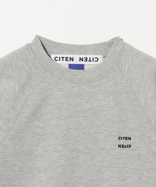 STONE  ライトグレー トレーナー CITEN トレーナー スウェット 「CITEN」ハーフスリーブ