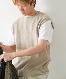 ベスト ジレ 「UNISEX」サンフェードニットベスト メンズ レディース｜ZOZOTOWN Yahoo!店