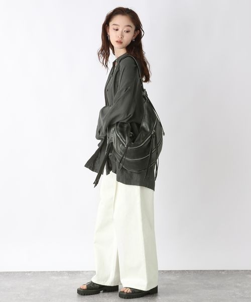 JEANASIS tシャツ リネンポケットオーバーシャツ/490430