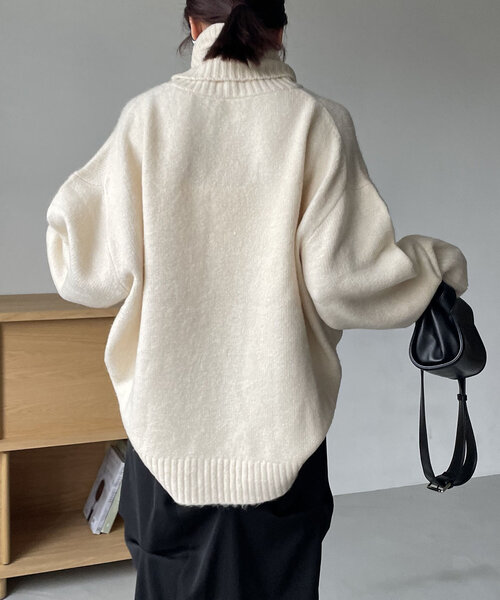 「CAPRICIEUX LE'MAGE」 タートルネックニット FREE アイボリー レディース_画像7