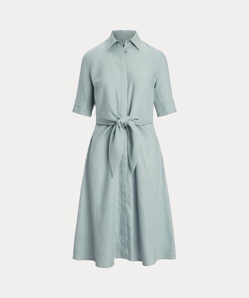 【Ralph Lauren】リネン シャツドレス LAUREN RALPH シャツワンピース リネン シャツドレス : ZOZOTOWN