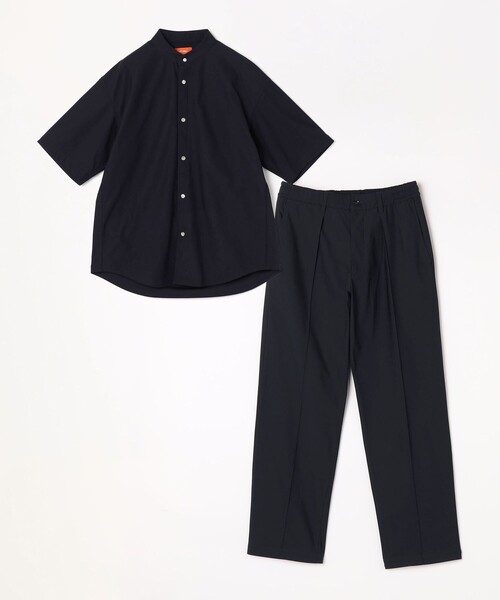 CIRCLE CIRCLE イージーパンツ SHIPS any スラックス any: 360° THE CIRCLE STRETCH センタークリース