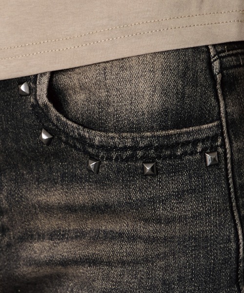 ジュンヤワタナベ　スタッズデニム　ショートパンツ VQ ジーンズ デニム デニムパンツ Studded denim shorts