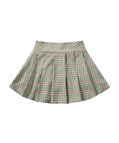 チェック柄プリーツスカート スカート 「HOOK」for girls チェック柄ボックスプリーツスカート