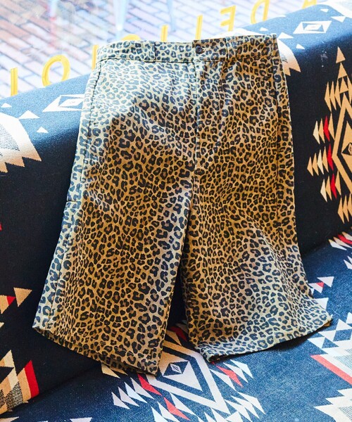 WOLFデザインショートパンツ FREAK'S STORE（フリークスストア） ワイドパンツ ハーフパンツ パンツ