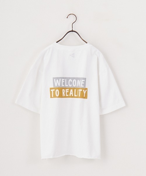 tシャツ 「FUNG/ファング」 REALITY カットオフ プリントＴシャツ レディース FUNG tシャツ 「FUNG/ファング」 REALITY カットオフ プリントT
