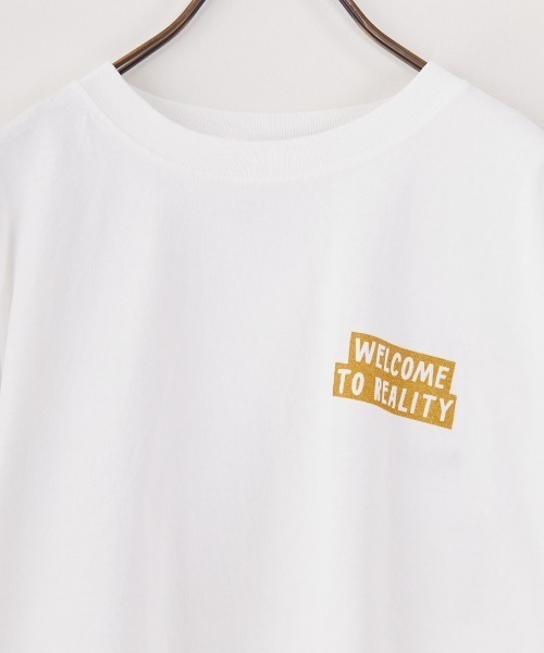 tシャツ 「FUNG/ファング」 REALITY カットオフ プリントＴシャツ レディース FUNG tシャツ 「FUNG/ファング」 REALITY カットオフ プリントT
