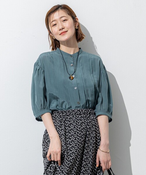 23区（ニジュウサンク） ブラウス シャツ 「接触冷感/速乾性/洗える
