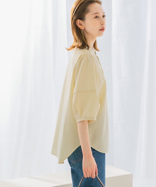 ブラウス シャツ UVカットウォッシャブルリネン混シャツブラウス レディース ブラウス シャツ UVカットウォッシャブルリネン混シャツブラウス