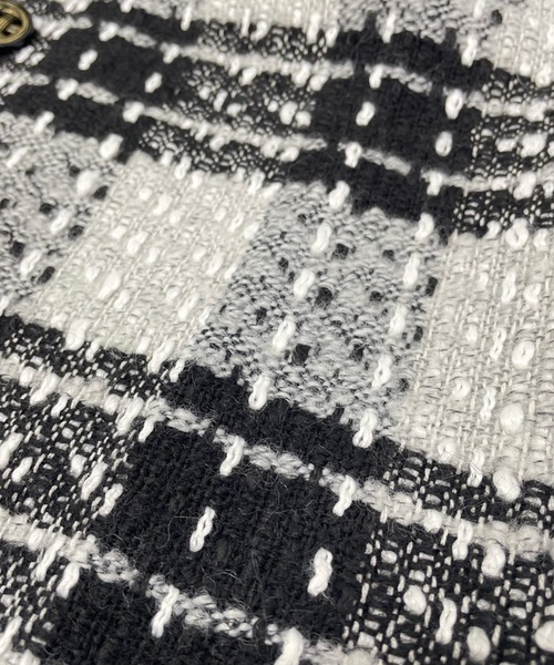 「DAY CLOSET」 ツイードジャケット M ブラック レディース_画像9