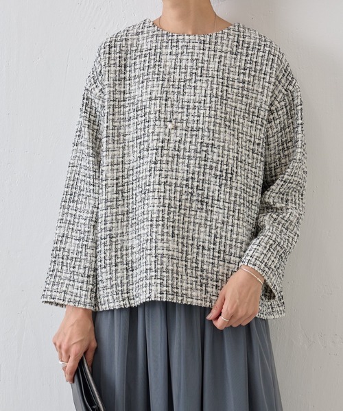 BEARDSLEY（ビアズリー） ノーカラージャケット FREE ホワイト