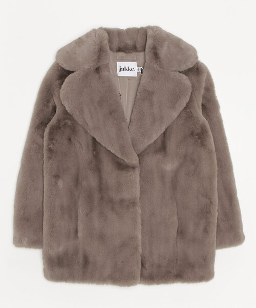 jakke.ファーコート　ブラウン jakke（ジャッキー） ファーコート 8 ブラウン レディース : ZOZOTOWN