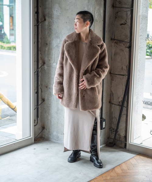 jakke ブラウン ファーコート jakke（ジャッキー） ファーコート 8 ブラウン レディース : ZOZOTOWN