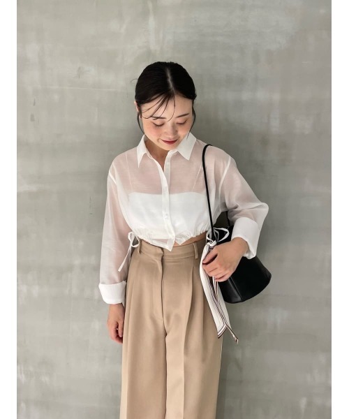 スナイデル　シアーシャツ SNIDEL ブラウス シャツ シアーシャツ レディース : ZOZOTOWN