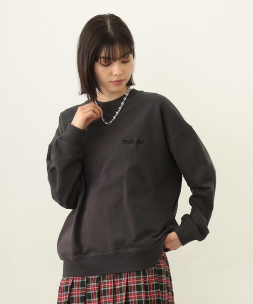 トレーナー スウェット ICING LOGO WIDE CREW SWEAT TOP レディース メンズ