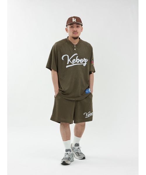 ウェア Keboz ICON MESH BASEBALL HENLEY KEBOZ シャツ ICON MESH BASEBALL HENLEY メンズ : ZOZOTOWN
